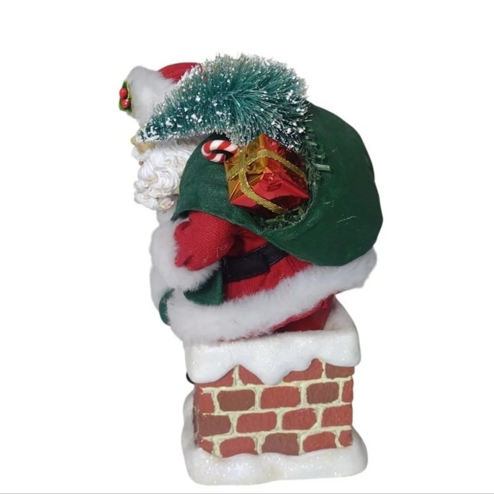 Vintage Santa Claus On Chimney Figurine - Picture 3 of 6